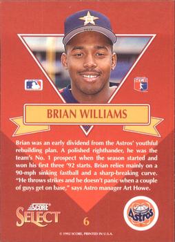 Brian Williams  baseball card collectible - Main Image 2