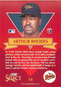 Arthur Rhodes  baseball card collectible - Main Image 2