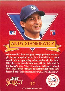 Andy Stankiewicz  baseball card collectible - Main Image 2