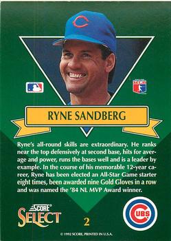 Ryne Sandberg  baseball card collectible - Main Image 2