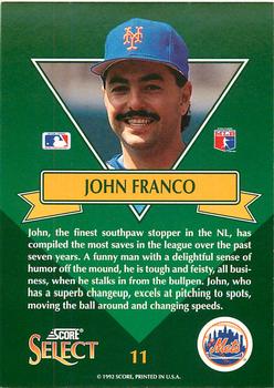 John Franco  baseball card collectible - Main Image 2