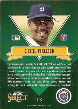Cecil Fielder  baseball card collectible - Main Image 2