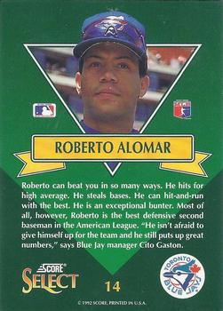 Roberto Alomar  baseball card collectible - Main Image 2