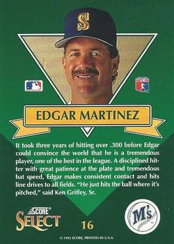 Edgar Martinez  baseball card collectible - Main Image 2
