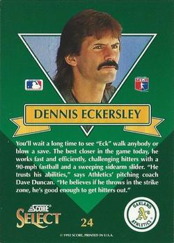Dennis Eckersley  baseball card collectible - Main Image 2