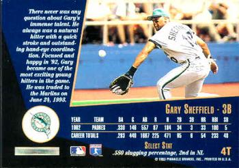 Gary Sheffield  baseball card collectible - Main Image 2