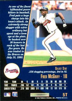 Fred McGriff  baseball card collectible - Main Image 2