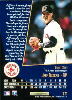 Jeff Russell  baseball card collectible - Main Image 2