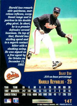 Harold Reynolds  baseball card collectible - Main Image 2