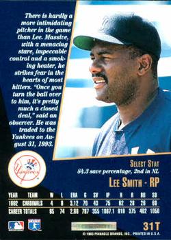 Lee Smith  baseball card collectible - Main Image 2