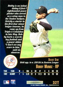 Bobby Munoz  baseball card collectible - Main Image 2