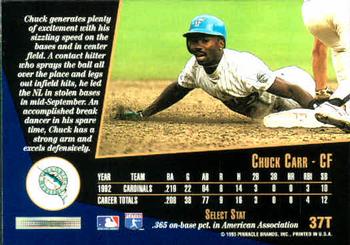 Chuck Carr  baseball card collectible - Main Image 2
