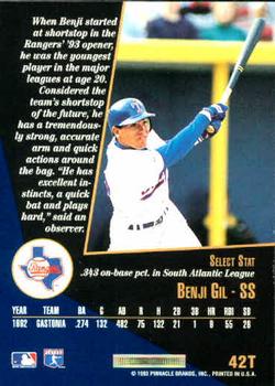 Benji Gil  baseball card collectible - Main Image 2