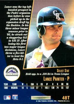 Lance Painter  baseball card collectible - Main Image 2