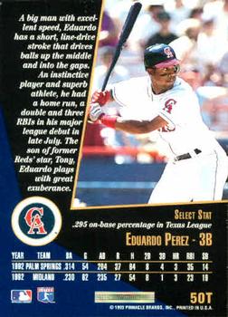 Eduardo Perez  baseball card collectible - Main Image 2