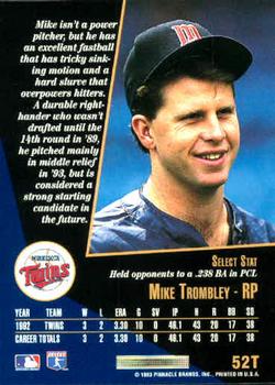 Mike Trombley  baseball card collectible - Main Image 2