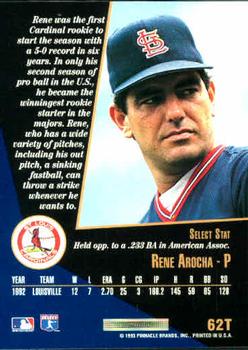 Rene Arocha  baseball card collectible - Main Image 2