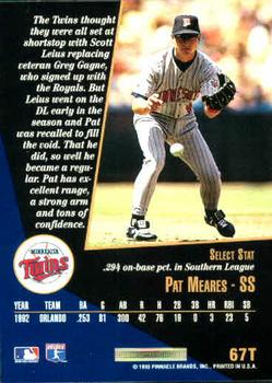 Pat Meares  baseball card collectible - Main Image 2