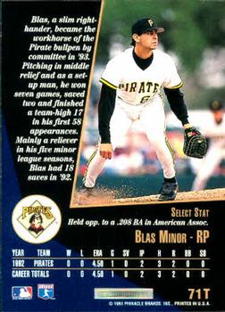Blas Minor  baseball card collectible - Main Image 2