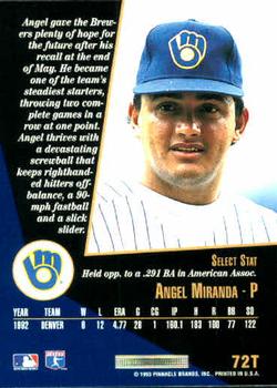 Angel Miranda  baseball card collectible - Main Image 2