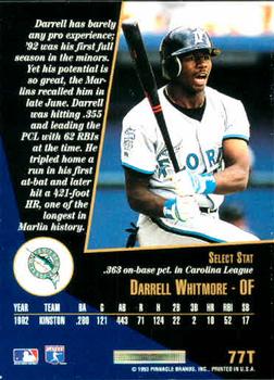 Darrell Whitmore  baseball card collectible - Main Image 2