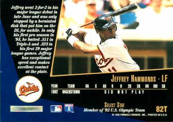 Jeffrey Hammonds  baseball card collectible - Main Image 2