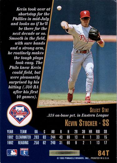 Kevin Stocker  baseball card collectible - Main Image 2