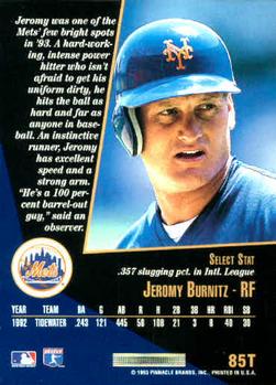 Jeromy Burnitz  baseball card collectible - Main Image 2