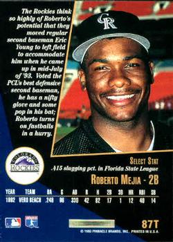 Roberto Mejia  baseball card collectible - Main Image 2