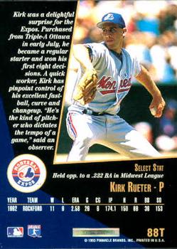 Kirk Rueter  baseball card collectible - Main Image 2