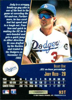 Jody Reed  baseball card collectible - Main Image 2