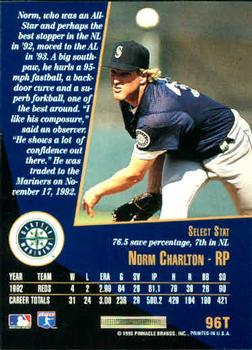 Norm Charlton  baseball card collectible - Main Image 2