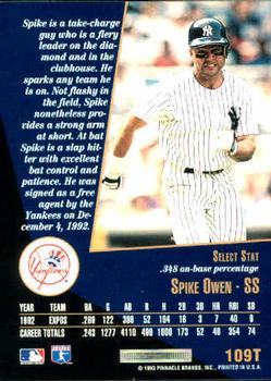 Spike Owen  baseball card collectible - Main Image 2