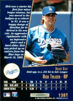 Rick Trlicek  baseball card collectible - Main Image 2