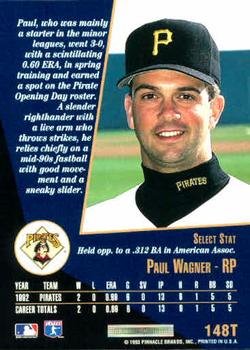 Paul Wagner  baseball card collectible - Main Image 2