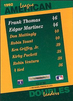 Frank Thomas / Edgar Martinez  baseball card collectible - Main Image 2