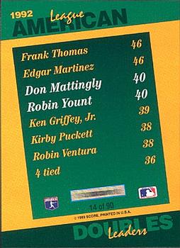 Don Mattingly / Robin Yount  baseball card collectible - Main Image 2