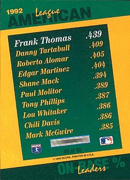 Frank Thomas  baseball card collectible - Main Image 2