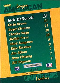 Jack McDowell  baseball card collectible - Main Image 2