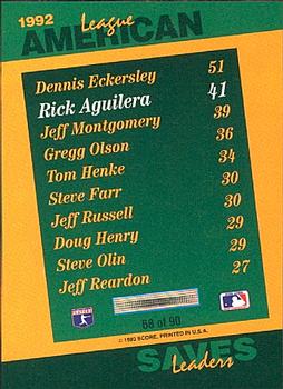 Rick Aguilera  baseball card collectible - Main Image 2