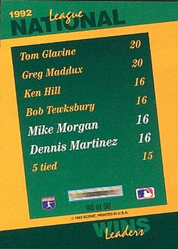 Mike Morgan / Dennis Martinez  baseball card collectible - Main Image 2