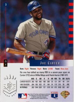 Joe Carter  baseball card collectible - Main Image 2