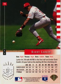 Barry Larkin  baseball card collectible - Main Image 2