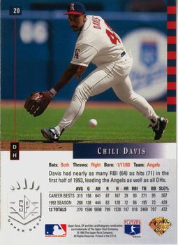 Chili Davis  baseball card collectible - Main Image 2