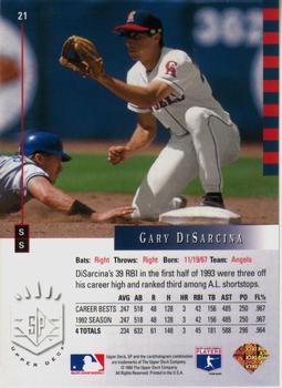 Gary DiSarcina  baseball card collectible - Main Image 2
