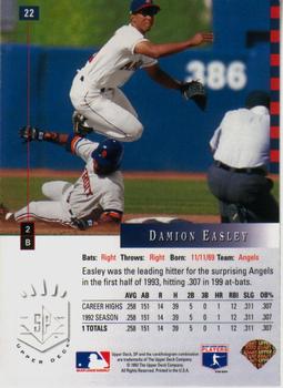 Damion Easley  baseball card collectible - Main Image 2