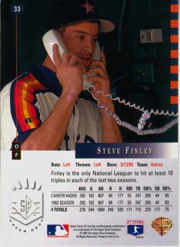 Steve Finley  baseball card collectible - Main Image 2