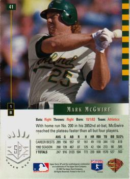 Mark McGwire  baseball card collectible - Main Image 2