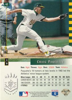 Craig Paquette  baseball card collectible - Main Image 2