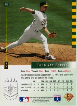 Todd Van Poppel  baseball card collectible - Main Image 2